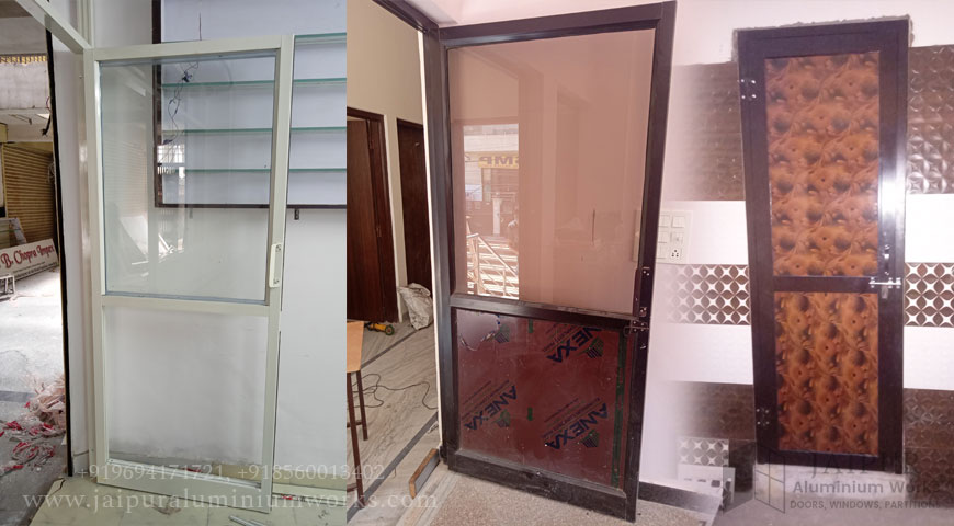 Aluminium Door Fabrication Work